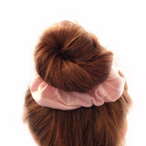 Tiny Sprigs Light Pink Hair Scrunchie