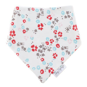Tiny Sprigs Scattered Floral Organic Drool Bib